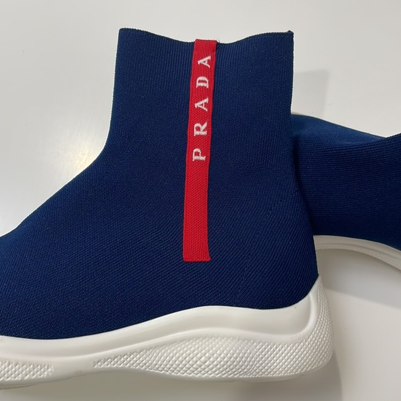 Prada Logo Band Sock Sneakers - Picture 3 of 10